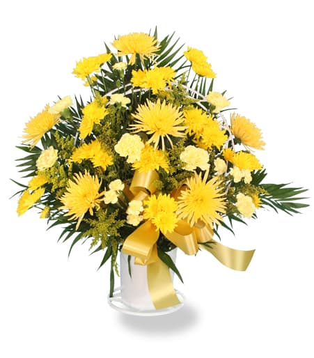 Sunshine Funeral Flower Arrangement